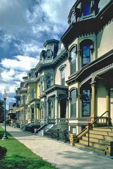 застройка домов в викторианском стиле